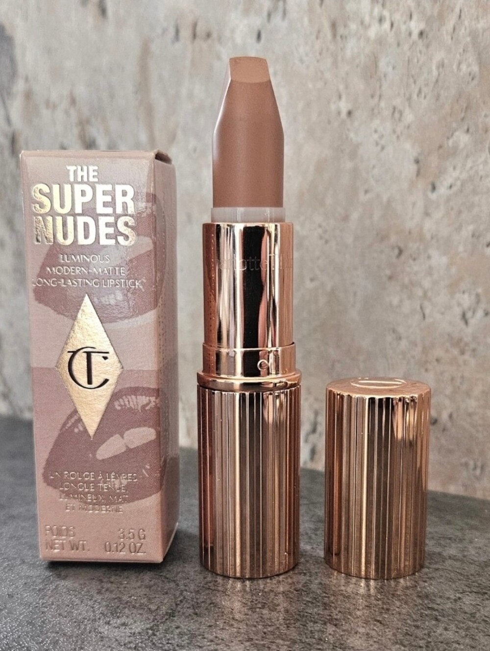 Charlotte Tilbury COVER STAR The Super Nudes Modern Matte Lipstick Full Size NEW